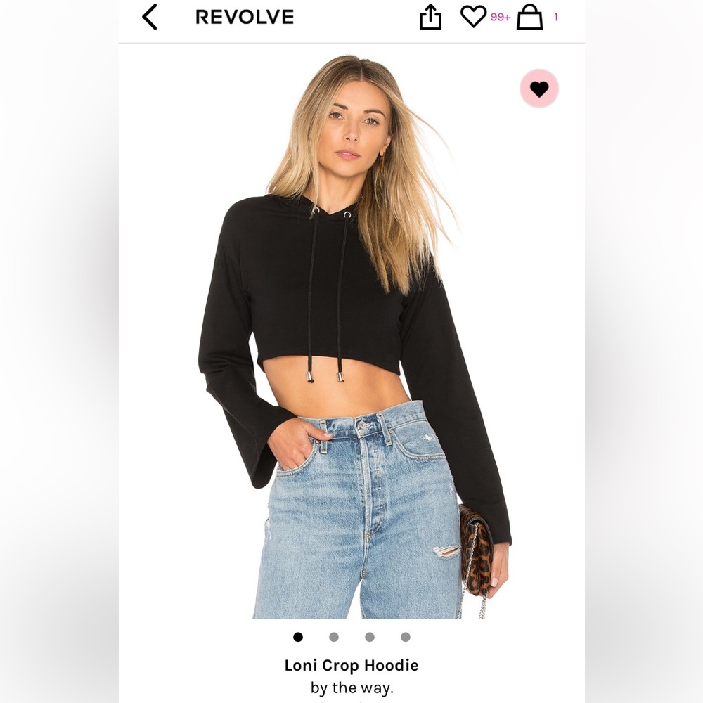 Revolve Loni Crop Hoodie